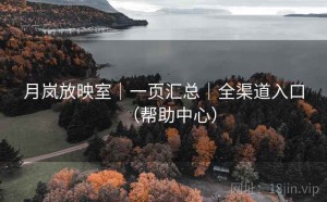月岚放映室｜一页汇总｜全渠道入口（帮助中心）