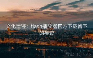 文化遗迹：flash播放器官方下载留下的痕迹