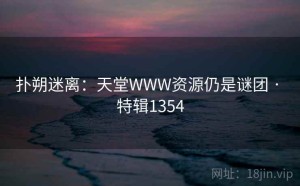扑朔迷离：天堂WWW资源仍是谜团 · 特辑1354