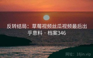 反转结局：草莓视频丝瓜视频最后出乎意料 · 档案346