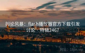 舆论风暴：flash播放器官方下载引发讨论 · 特辑2467